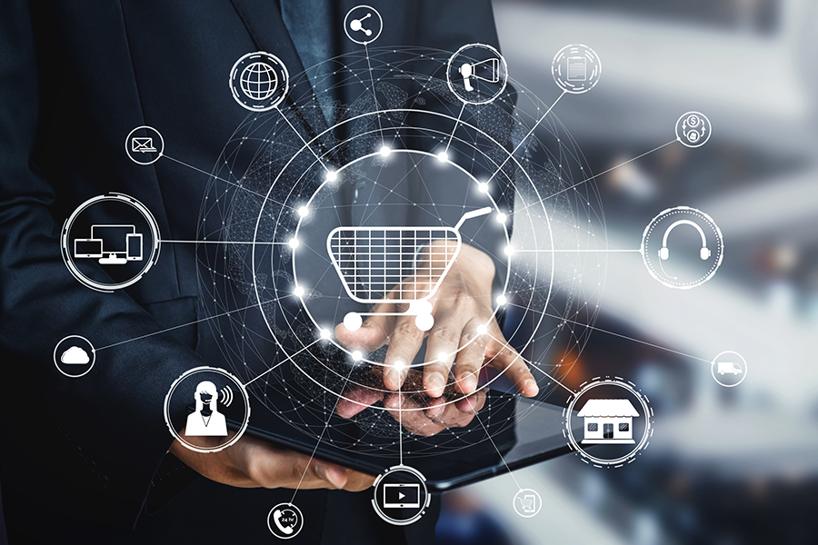 Clean e-commerce website mockup